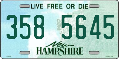 NH license plate 3585645