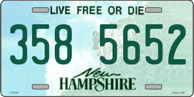 NH license plate 3585652
