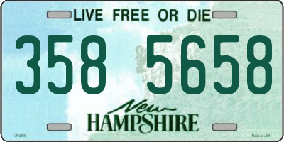 NH license plate 3585658