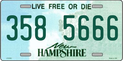 NH license plate 3585666