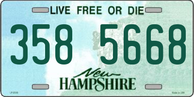 NH license plate 3585668