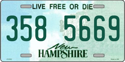 NH license plate 3585669