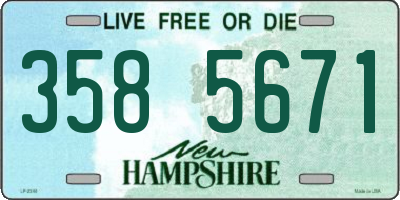 NH license plate 3585671