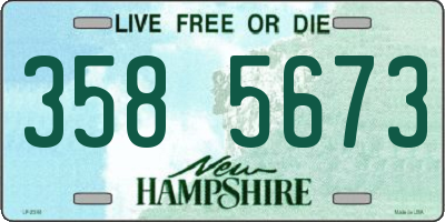NH license plate 3585673