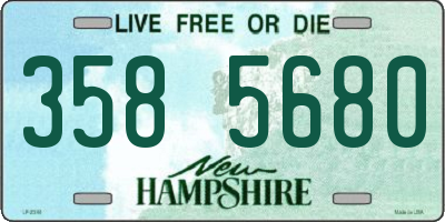 NH license plate 3585680