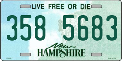 NH license plate 3585683