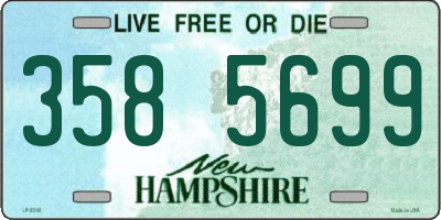 NH license plate 3585699