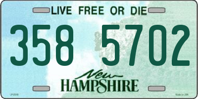 NH license plate 3585702
