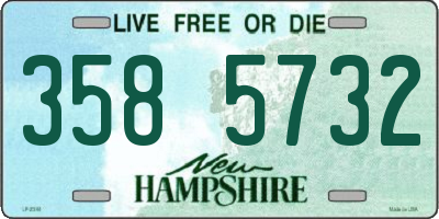 NH license plate 3585732