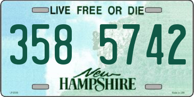 NH license plate 3585742