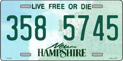 NH license plate 3585745