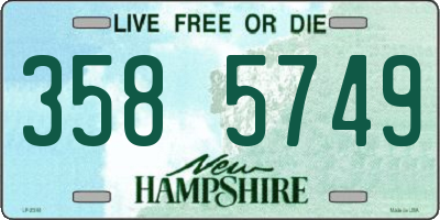 NH license plate 3585749