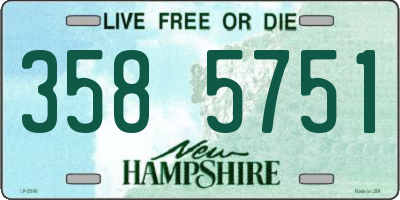 NH license plate 3585751