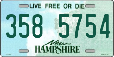 NH license plate 3585754