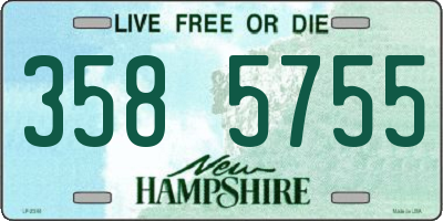 NH license plate 3585755