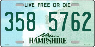 NH license plate 3585762