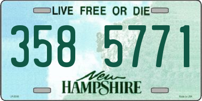 NH license plate 3585771