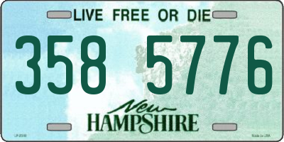 NH license plate 3585776