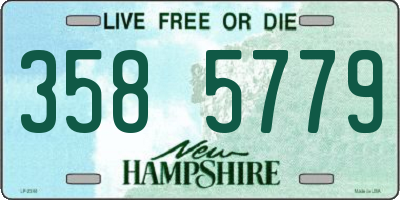 NH license plate 3585779
