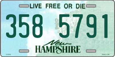 NH license plate 3585791