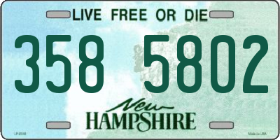 NH license plate 3585802