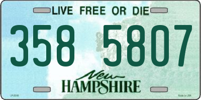 NH license plate 3585807