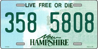 NH license plate 3585808