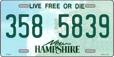 NH license plate 3585839
