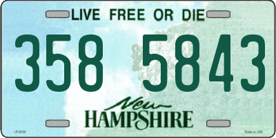 NH license plate 3585843