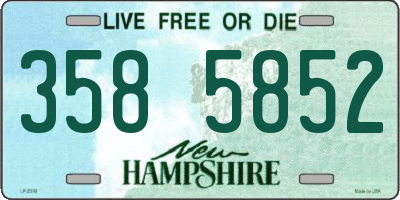 NH license plate 3585852