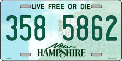 NH license plate 3585862