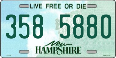 NH license plate 3585880
