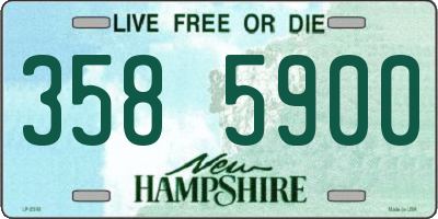 NH license plate 3585900