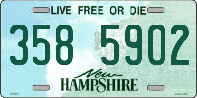 NH license plate 3585902