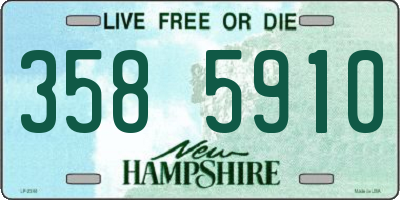 NH license plate 3585910
