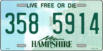 NH license plate 3585914