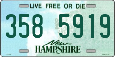 NH license plate 3585919