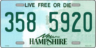 NH license plate 3585920