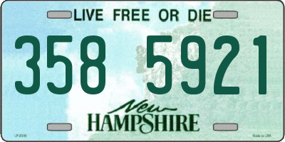 NH license plate 3585921