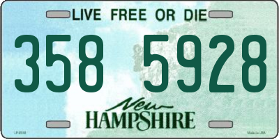 NH license plate 3585928