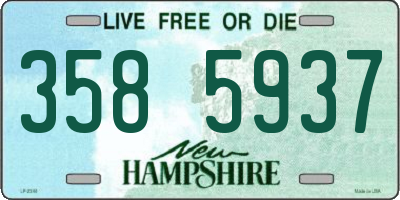 NH license plate 3585937
