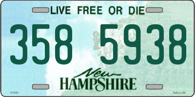 NH license plate 3585938