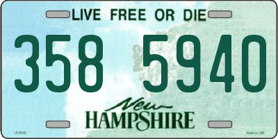 NH license plate 3585940