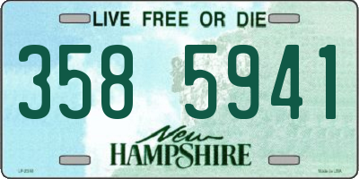 NH license plate 3585941