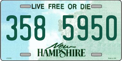 NH license plate 3585950