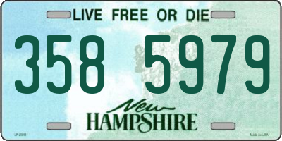 NH license plate 3585979