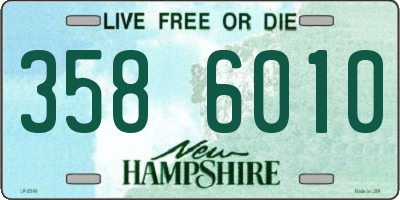 NH license plate 3586010