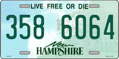 NH license plate 3586064