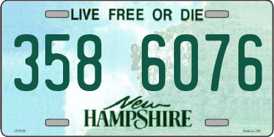 NH license plate 3586076