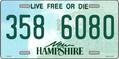 NH license plate 3586080